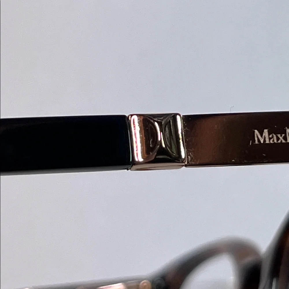 MAXMARA NWOT Women's Tortoise Modern Square 58-140 Springe Hinge Eyeglass Frame